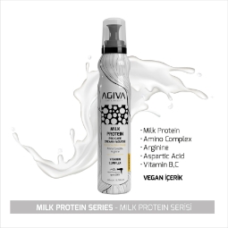 Spuma reparatoare pentru par - AGIVA - Milk Protein - 200 ml 