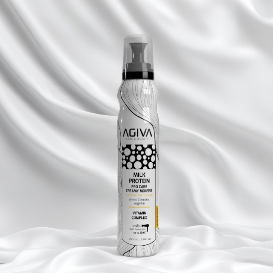 Imagine Spuma reparatoare pentru par - AGIVA - Milk Protein - 200 ml 