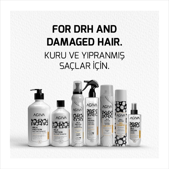Imagine Spuma reparatoare pentru par - AGIVA - Milk Protein - 200 ml 