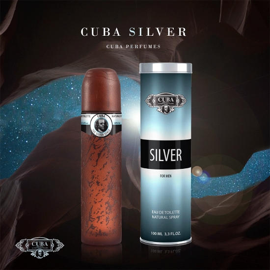 Снимка на Тоалетна вода за мъже CUBA - Silver - 100 мл