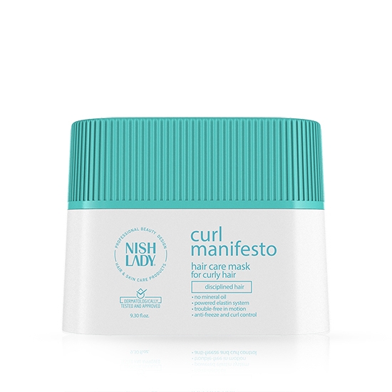 Снимка на Masca pentru parul cret - NISH LADY -  CURL MANIFESTO - 275 ml  