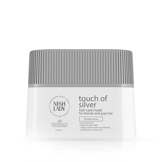 Снимка на Masca pentru parul blond/grizonat - NISH LADY -  TOUCH OF SILVER - 275 ml