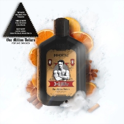 Шампоан за коса 3 в 1 (шампоан, балсам, душ гел)  - IMMORTAL - One million Dollars- 500 ml -  без кутия