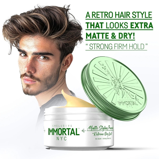 Снимка на Вакса за коса - IMMORTAL - NYC - Extreme Dry Look - 150 ml  