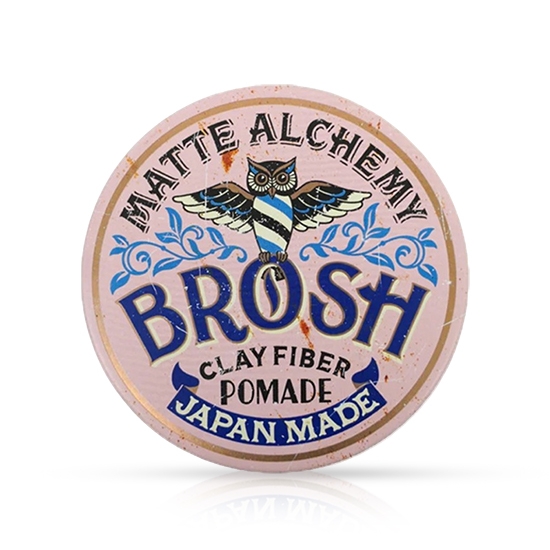 Imagine Ceara pentru par - BROSH - Pomade - Clay Fiber - 120 gr  