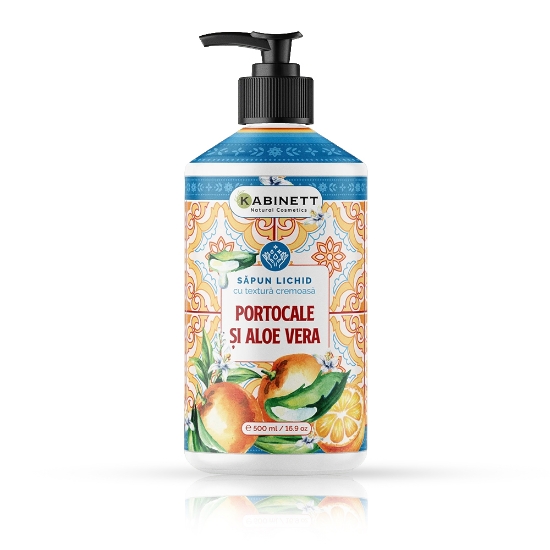 Imagine Sapun Lichid - KABINETT - 500 ml - Portocale si Aloe Vera