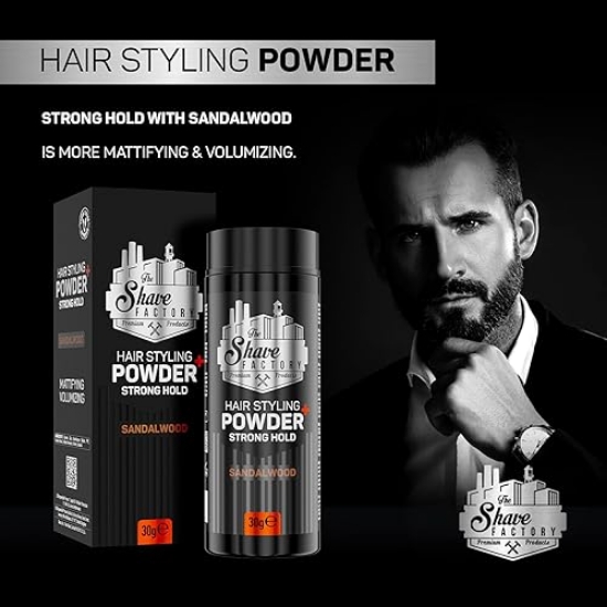 Снимка на Pudra - SHAVE FACTORY - de volum si efect mat 30 gr - SANDALWOOD