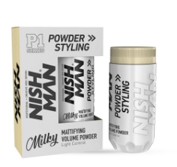 Pudra de volum - NISH MAN -  Light Hold -  Milky 20 gr 