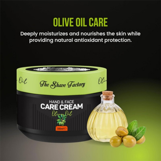 Снимка на Крем за ръце и лице - SHAVE FACTORY - Olive (маслини) - 300 ml 