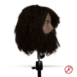 Манекен глава +брада EXALTO - SCOTT - афро коса afro 100% естествена Манекен глава +брада EXALTO - SCOTT - афро коса afro 100% естествена