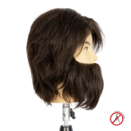 Манекен глава + брада EXALTO - MIKE - 100 % естествена коса Манекен глава + брада EXALTO - MIKE - 100 % естествена коса