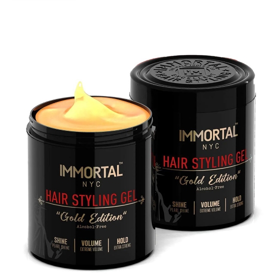 Снимка на Гел за коса - IMMORTAL - Gold Edition  - Без алкохол - 500 ml
