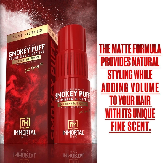 Снимка на Пудра за обем- IMMORTAL - Smokey Puff - 20 gr  - fragranced