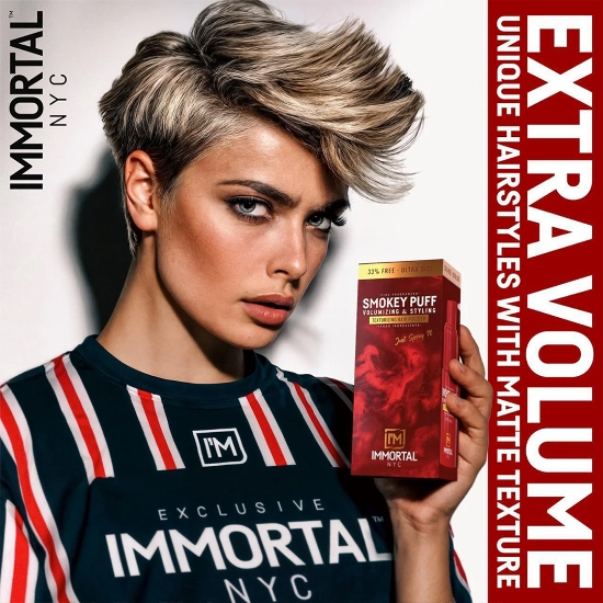 Снимка на Пудра за обем- IMMORTAL - Smokey Puff - 20 gr  - fragranced