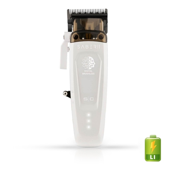 Снимка на Машинка за подстригване  - STYLECRAFT - Saber II - 7.500 RPM - Бяла - Лимитирана серия 