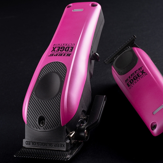 Снимка на Комплект EDGE X - KIEPE - Машинка за подстригване + Тример -  Ultra Thin - Розов