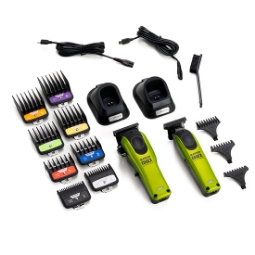Комплект EDGE X - KIEPE - Машинка за подстригване + Тример -  Ultra Thin - Зелен