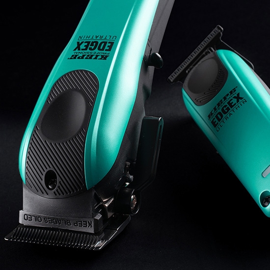 Imagine Set EDGE X - KIEPE - Masina de tuns + Masina de contur -  Ultra Thin - Albastru