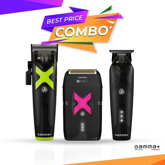 Снимка на КОМБО КОМПЛЕКТ GAMMA+ XCELL  - Машинка за подстригване + Тримерr + Шейвър