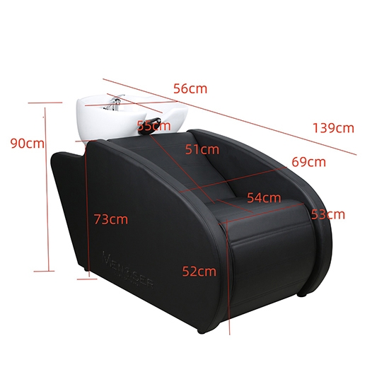 Снимка на Мивка MENOSER – Фризьорски салон / Барбър / Фризьор– Kingston – бяла мивка