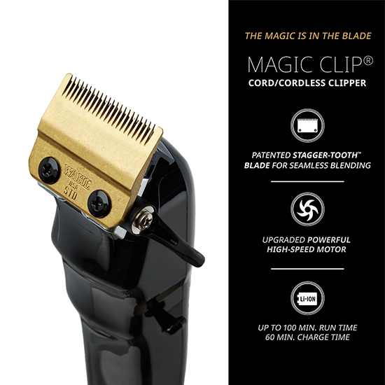 Imagine Masina de tuns - WAHL - Magic Clipper  Black - fara fir - Gratare Premium 
