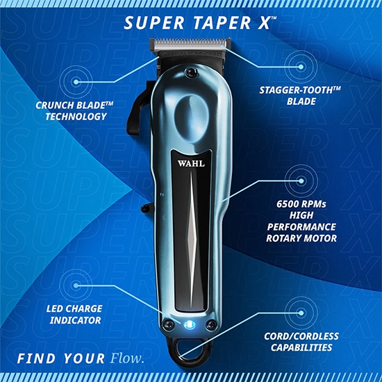 Imagine Masina de tuns - WAHL -  Super Taper X™ - 6500 RPM - fara fir 