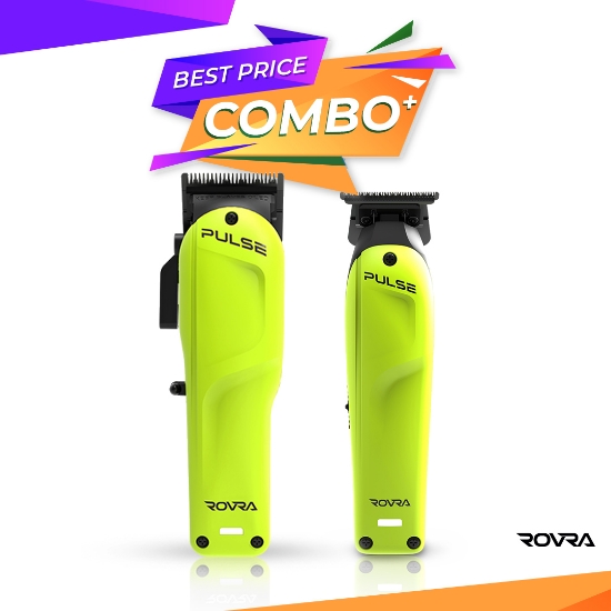 Imagine Set ROVRA - PULSE - Masina de tuns verde + Masina de contur 