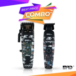 Показвай детайлите за Set MRD - Masina de tuns Smart Brain + Masina de contur Smart Brain - fara fir - Negru - Olympics - HC-90-4 Снимка на Set MRD - Masina de tuns Smart Brain + Masina de contur Smart Brain - fara fir - Negru - Olympics - HC-90-4