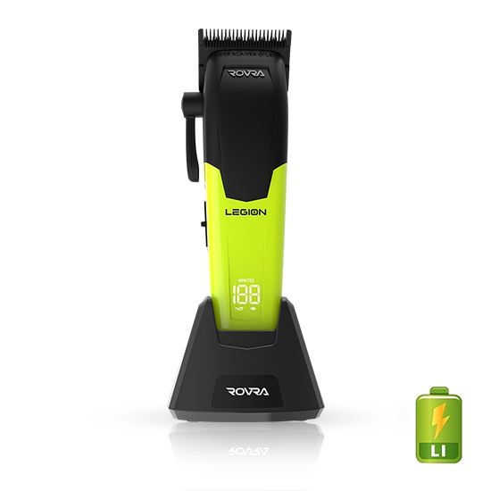 Снимка на Машинка за подстригване ROVRA – LEGION – 6000/7200 об./мин – зелена (гланц) – безжична