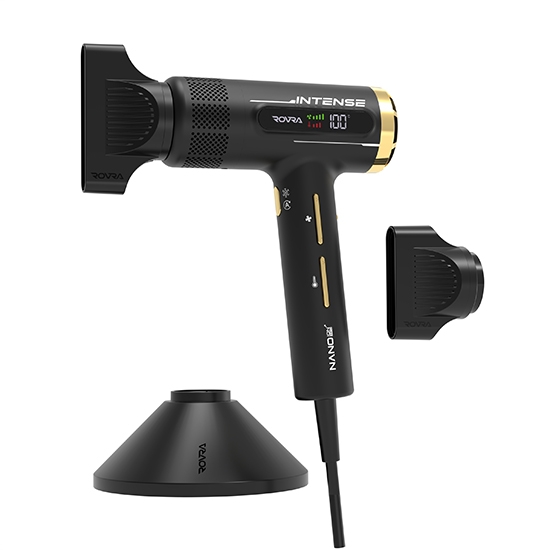 Imagine RESIGILAT (31441) Uscator de par - ROVRA - INTENSE 110.000 RPM - Negru - RT112 
