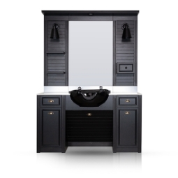 Imagine Mobilier Frizerie / Barber Shop - MENOSER - ALICANTE  MSR-P006 cu chiuveta