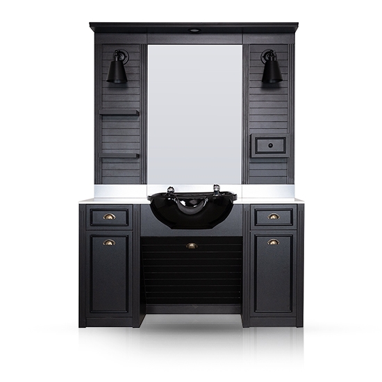 Imagine Mobilier Frizerie / Barber Shop - MENOSER - ALICANTE  MSR-P006 cu chiuveta