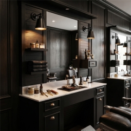 Mobilier Frizerie / Barber Shop - MENOSER - ALICANTE  MSR-P007 fara chiuveta 