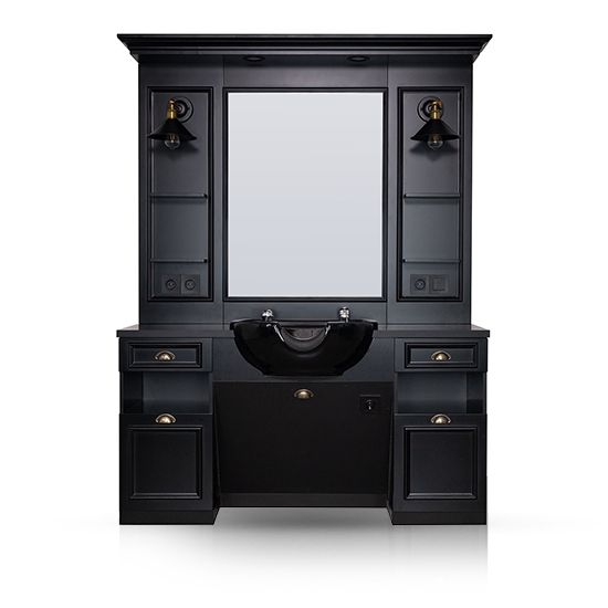 Imagine Mobilier Frizerie / Barber Shop - MENOSER - VALENCIA MSR-P004 cu chiuveta