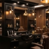 Imagine Mobilier Frizerie / Barber Shop - MENOSER - VALENCIA MSR-P004 cu chiuveta