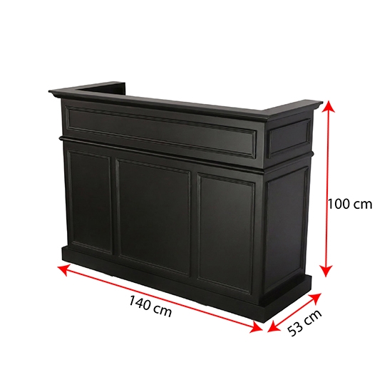 Imagine Receptie pentru Frizerie / Barber Shop - MENOSER - Palermo -  MSR-P 001 - black