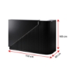 Imagine Receptie pentru Frizerie / Barber Shop - MENOSER - Verona -  MSR-P 003 - black - cu led