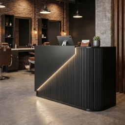 Receptie pentru Frizerie / Barber Shop - MENOSER - Verona -  MSR-P 003 - black - cu led