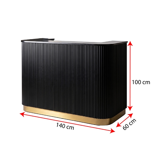 Imagine Receptie pentru Frizerie / Barber Shop - MENOSER - Florence -  MSR-P 002 - black 