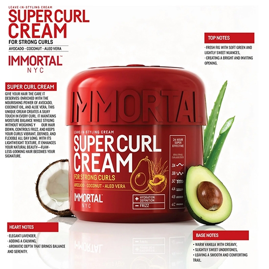 Снимка на Крем за къдрици - IMMORTAL -  SUPER - 500 ml  