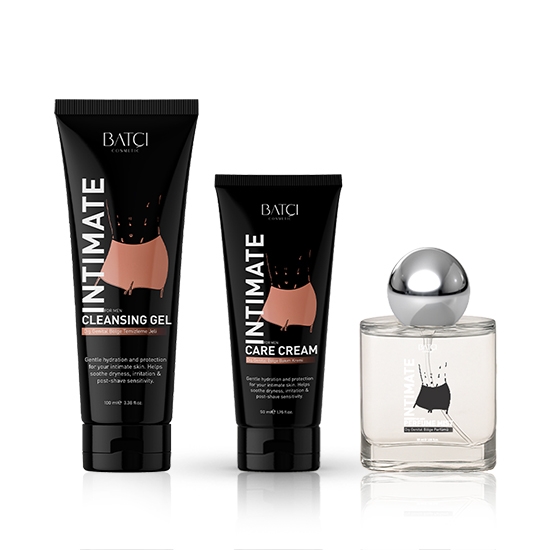 Imagine Set igiena intima - cleanser gel/crema/parfum BATCI - barbati