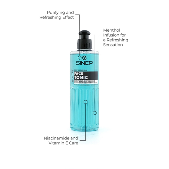Снимка на Тоник за лице - SINEP - Deep Cleansing - 250 ml  