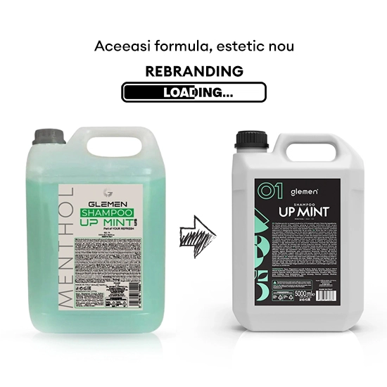 Imagine Sampon pentru par - GLEMEN - Menthol  - 5000 ml