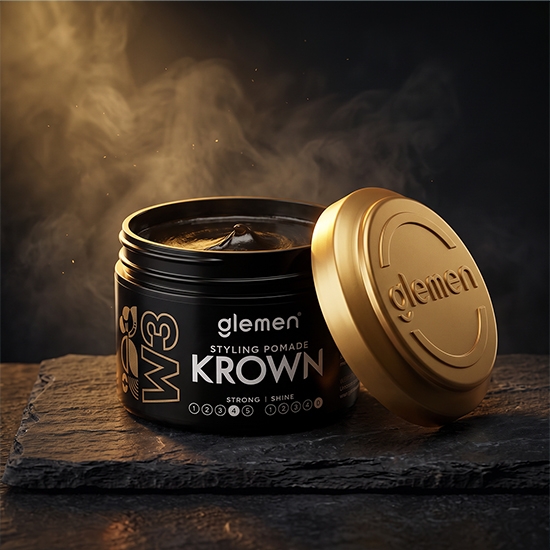 Снимка на Ceara lucioasa pentru par - GLEMEN - Krown - 100 ml 