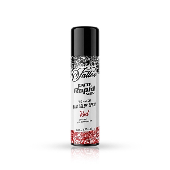 Снимка на Spray de par colorat -  PRORAPID - Tattoo - 150 ml - Rosu